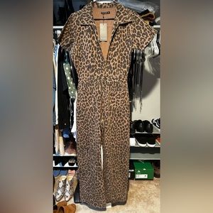 Nasty Gal Leopard Print Jumpsuit